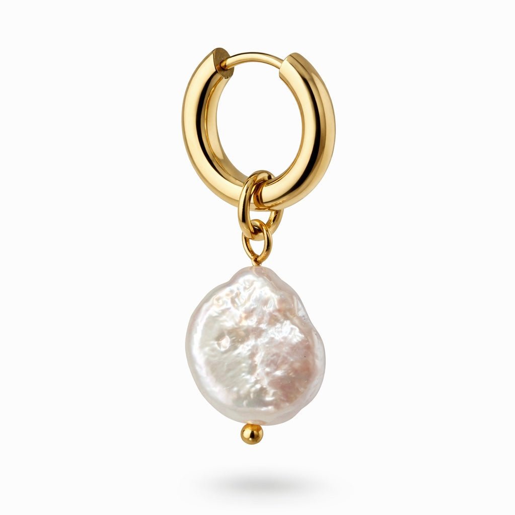 Keshi Drop Hoop - Orechhi Cingolo