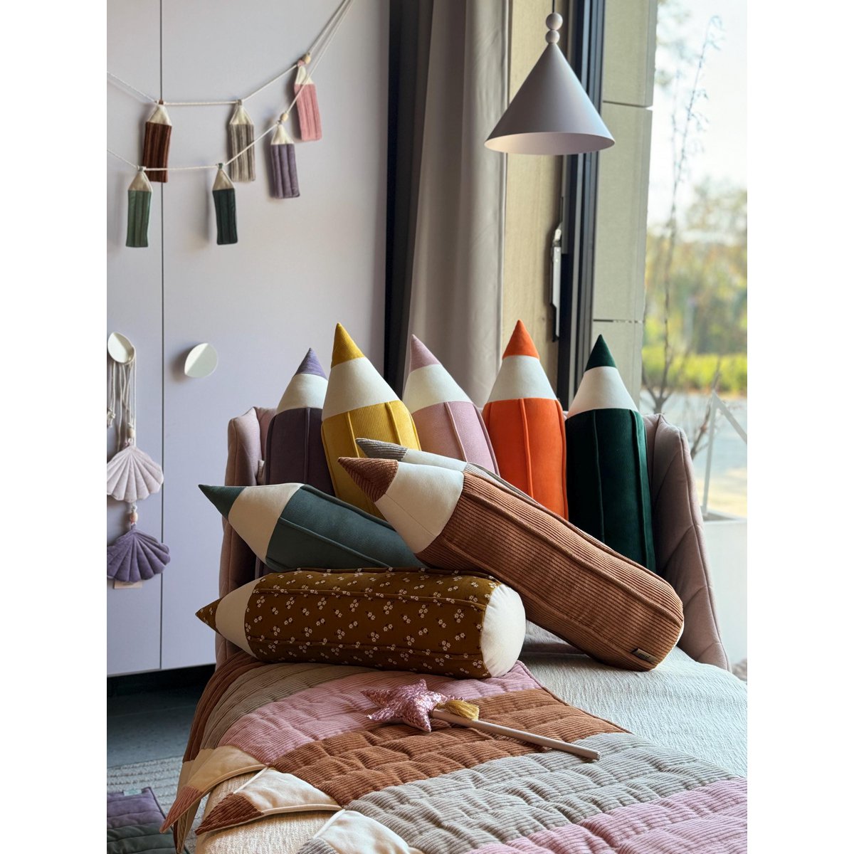 Buntstiftgirlande „Pastell“