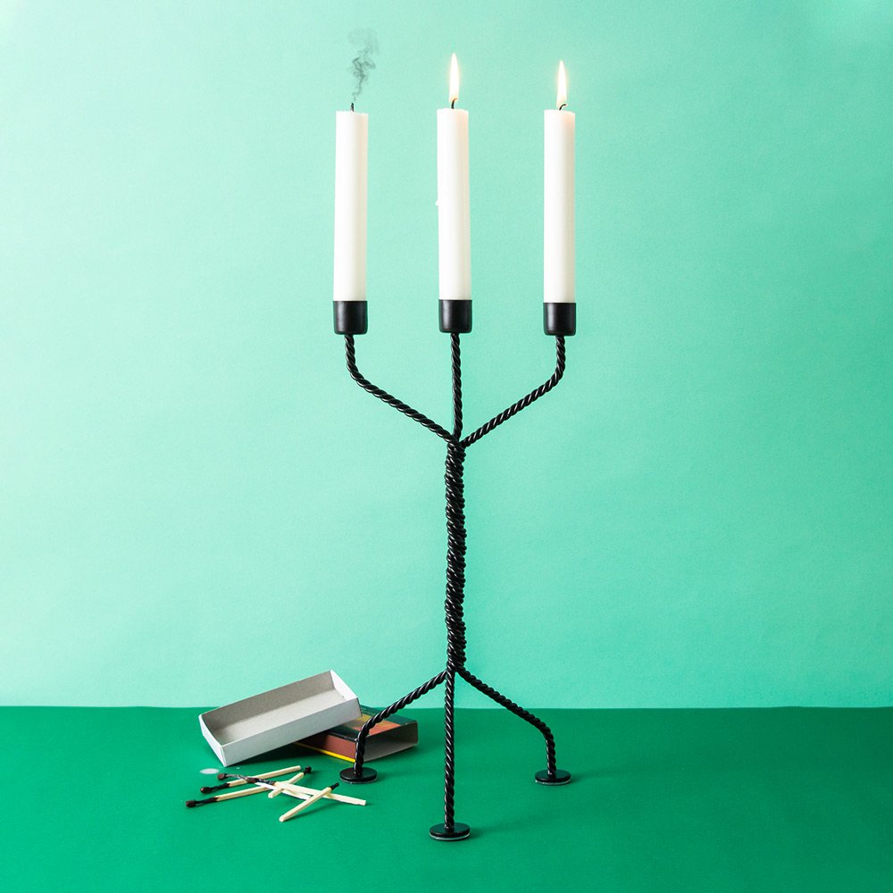 TWISTED CANDLEHOLDER