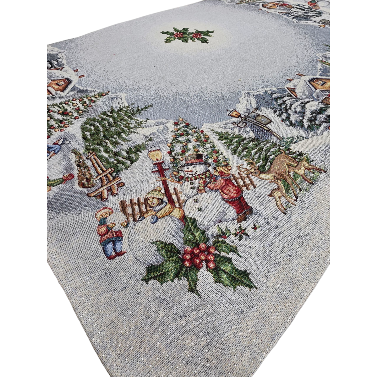 Cottage Lurex Weihnachtsdekoration in Gobelin
