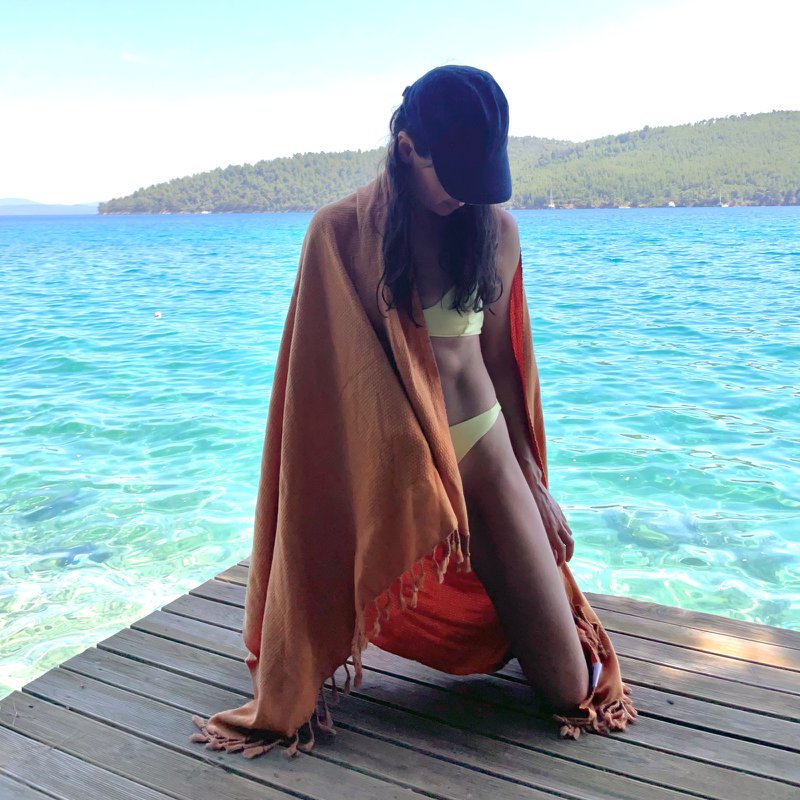 COCO Stonewashed Turkish Towel - thick and soft for your best self care routine