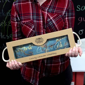 Luxuriöser Lavendel-Weizenbeutel in Geschenkbox – Lavendel-Komfort