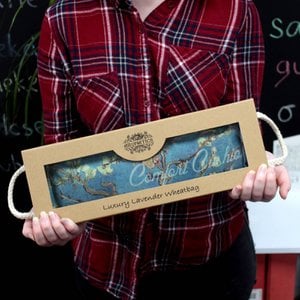 Luxuriöser Lavendel-Weizenbeutel in Geschenkbox – Lavendel-Komfort