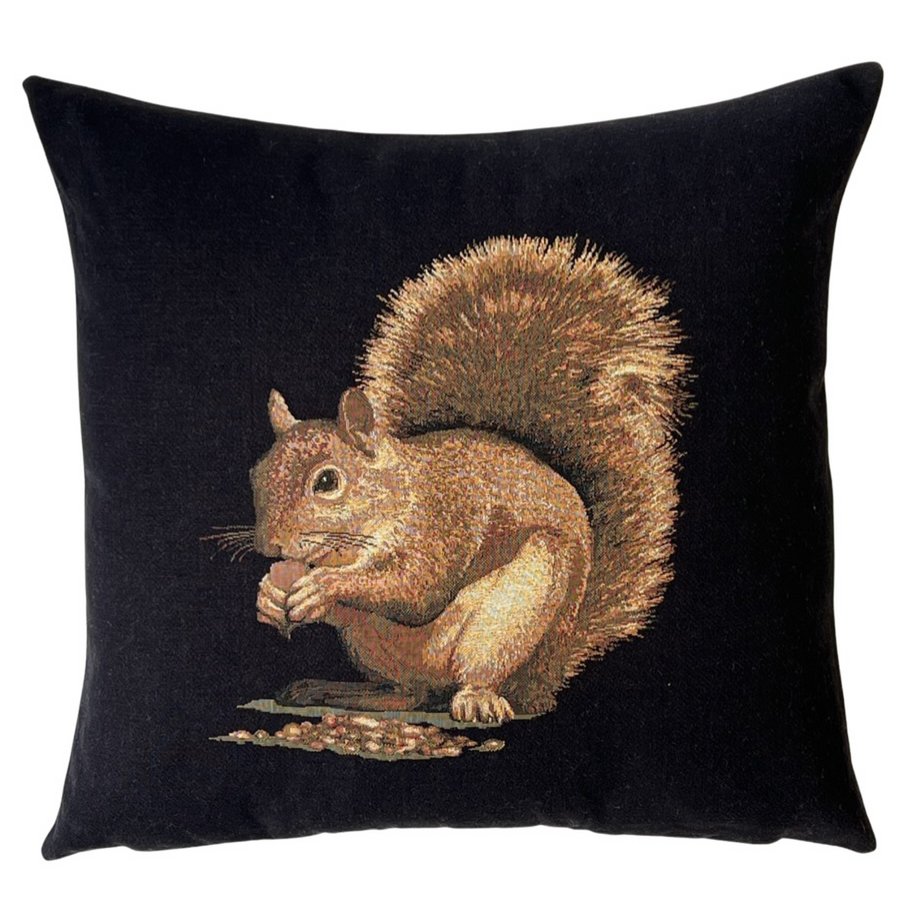 cubierta de almohada de ardilla