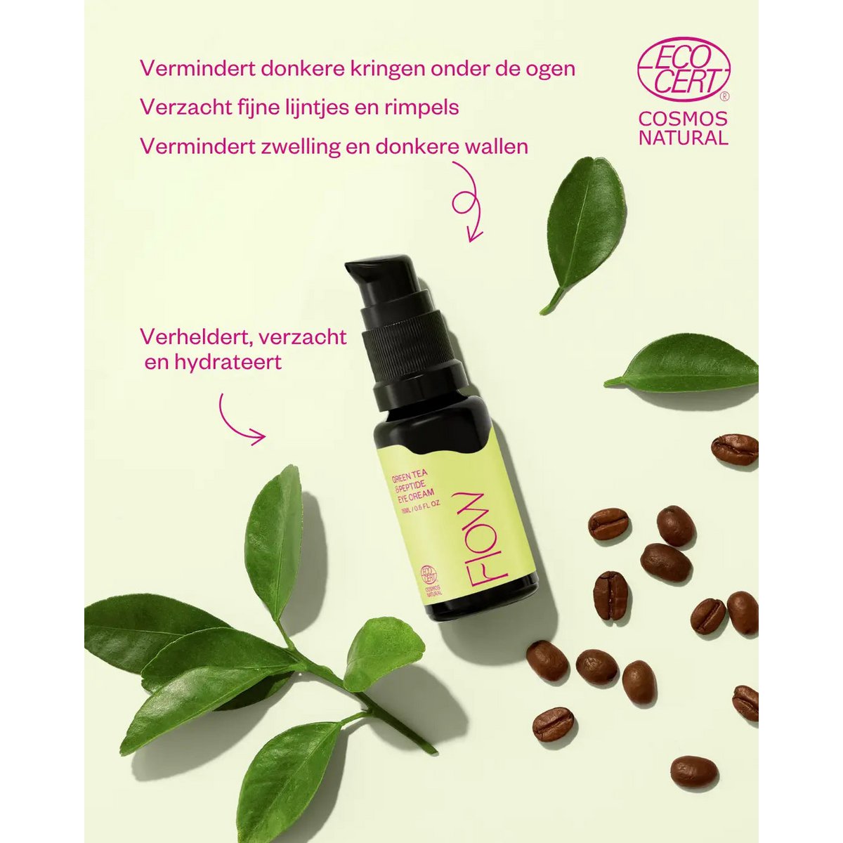 Natural Eye Cream - Green Tea & Peptide