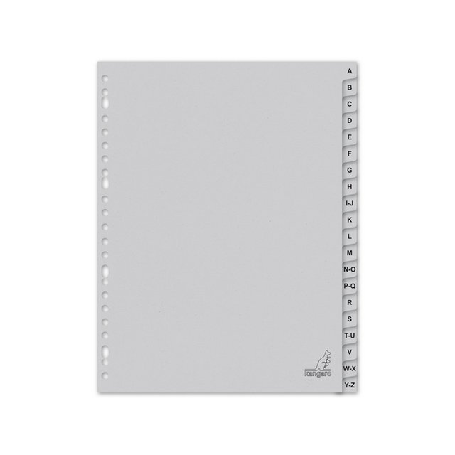 Tableau ECO A4 Lettres 180gre gris carton 23r 20dlg FSC EB