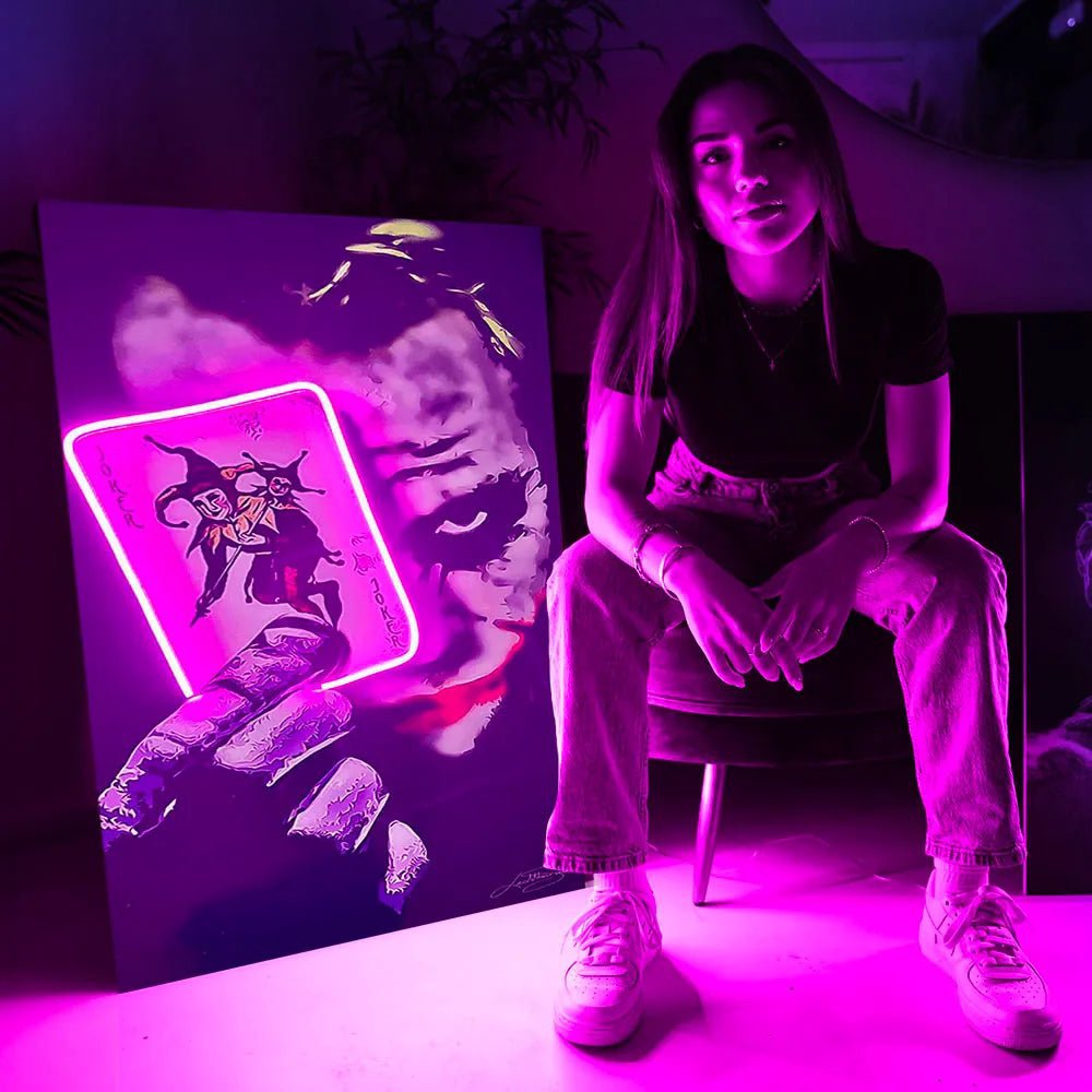 Tarjeta Joker | Arte de pared LED