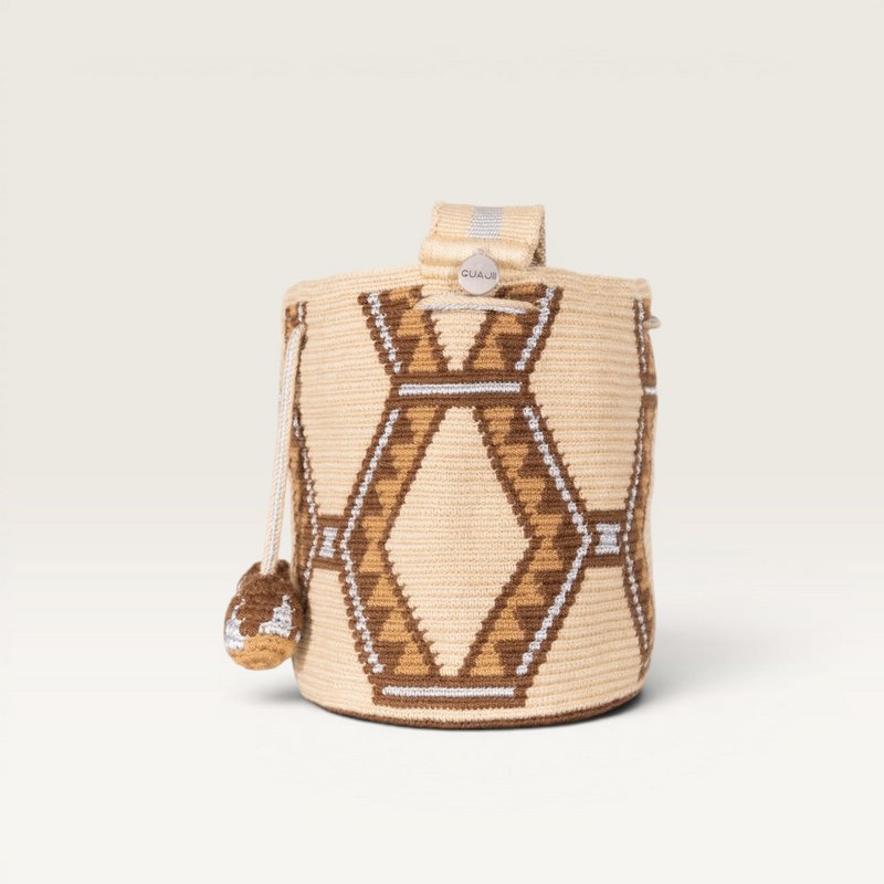 Geometrisk crossbody S | Mokka