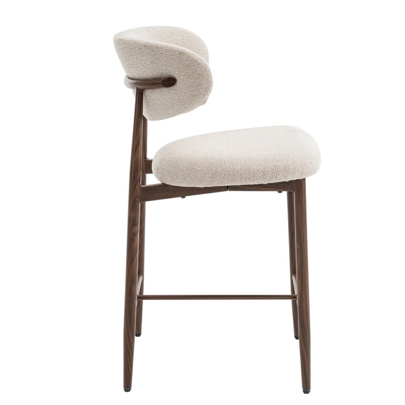 Bar chair Celia Beige Walnut