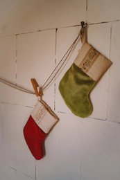 TISU Christmas Stocking, Olive