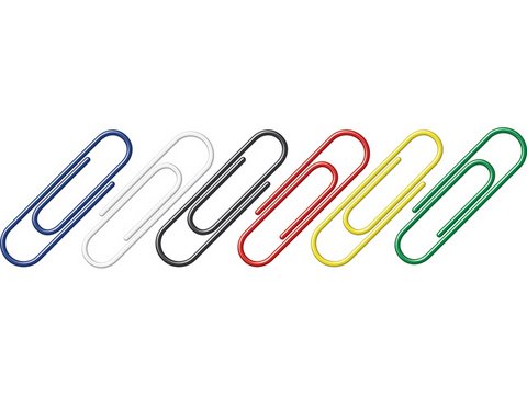 Paperclips Alco 26mm rond doos 100st. assorti