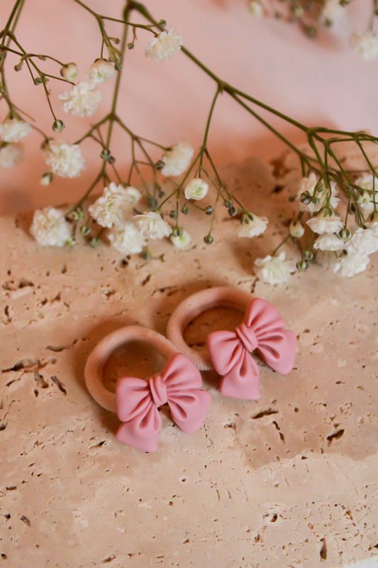 Gumki | 🌺 Sofie – Stare Różowe Kokardki
