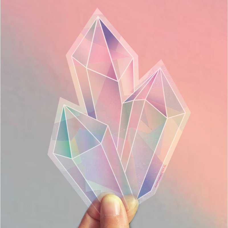 Crystal Rainbowmaker raamsticker / kaart - Amethist