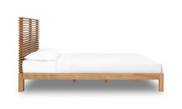 Tanner EU Super King (180 x 200) Platform Bed in Flaxen