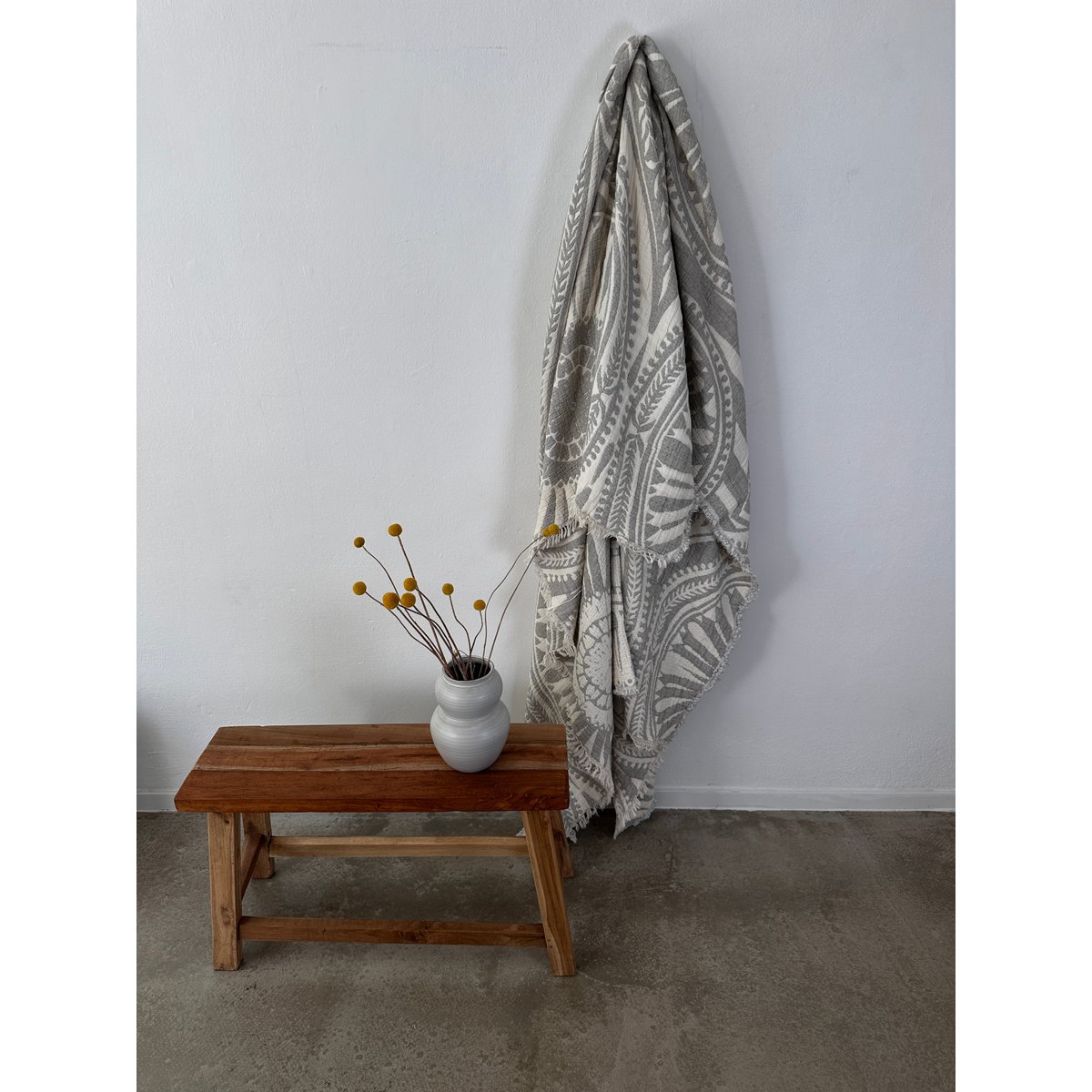 ROLIG Muslin Decke - Hellgrau - 2,20 x 2,30 m