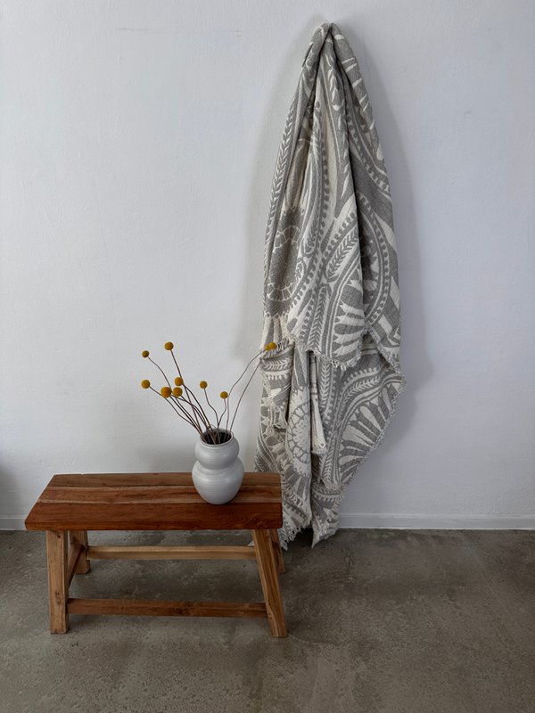 ROLIG Muslin Decke - Hellgrau - 2,20 x 2,30 m