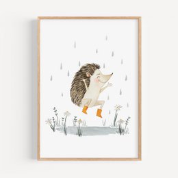 Art Print - Hedgehog | Dancing in the rain