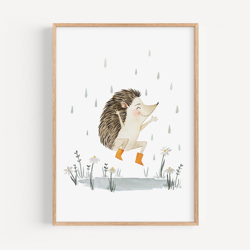 Art Print - Hedgehog | Dancing in the rain