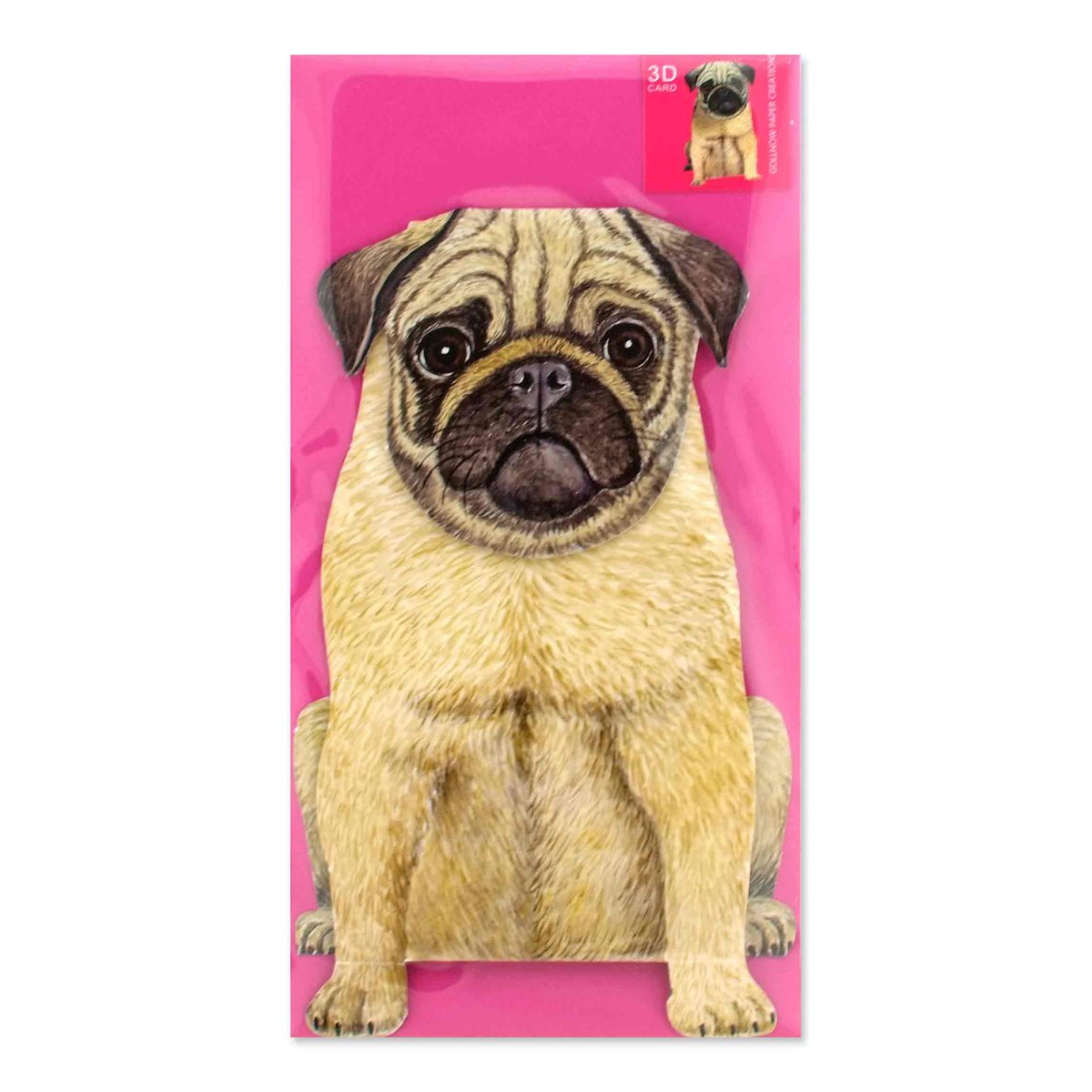 3D animal map pug