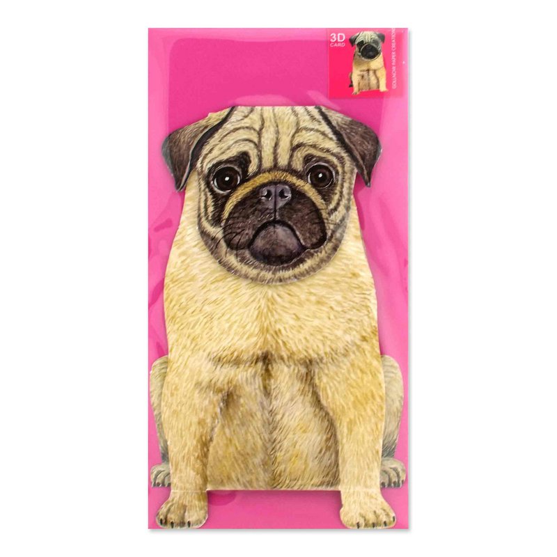 3D animal map pug