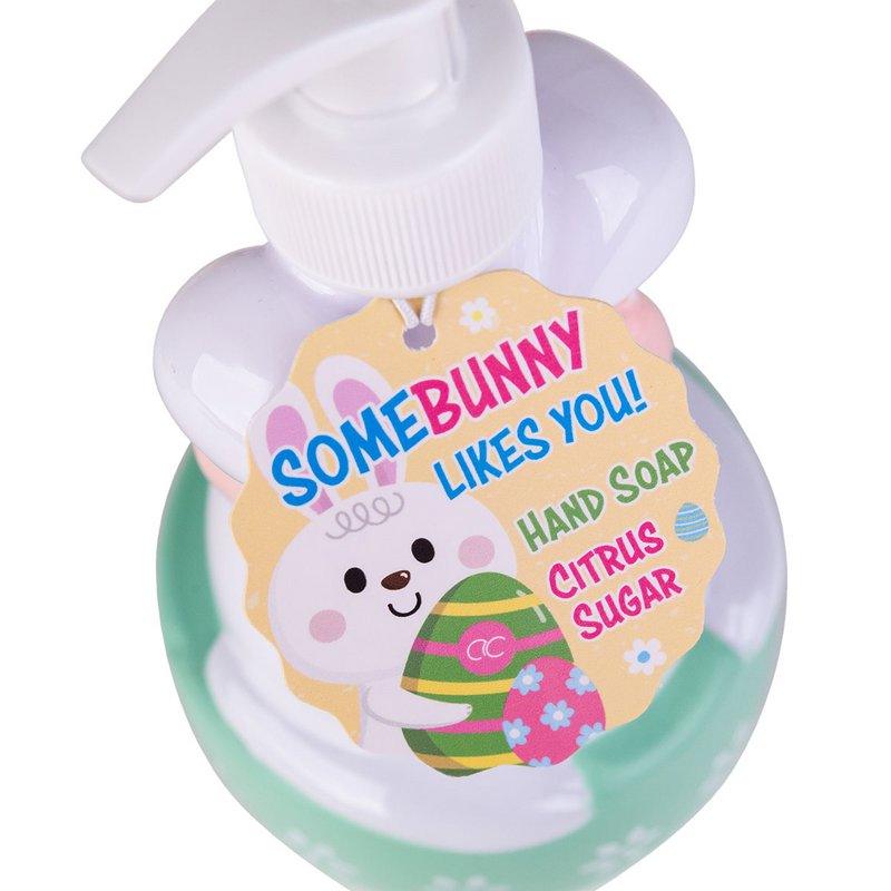 Zeepdispenser met handzeep SOMEBUNNY LIKES YOU, geur: Citrussuiker
