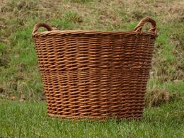 Cesta de mimbre vintage – Grande – Ratán