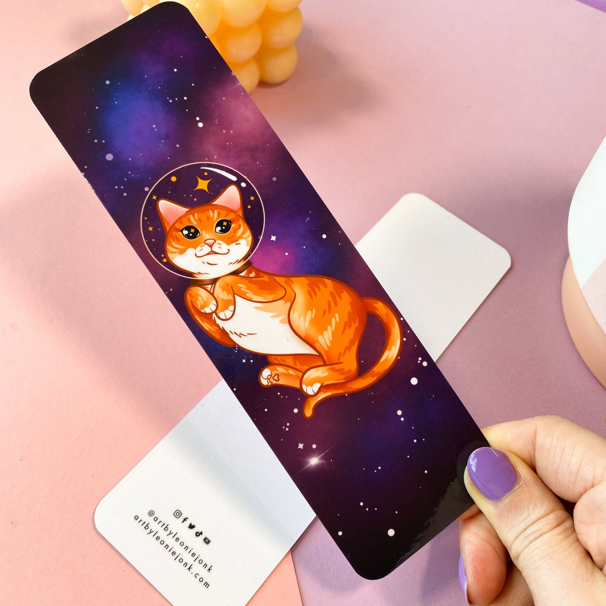 Catstronaut Laminated Bookmark