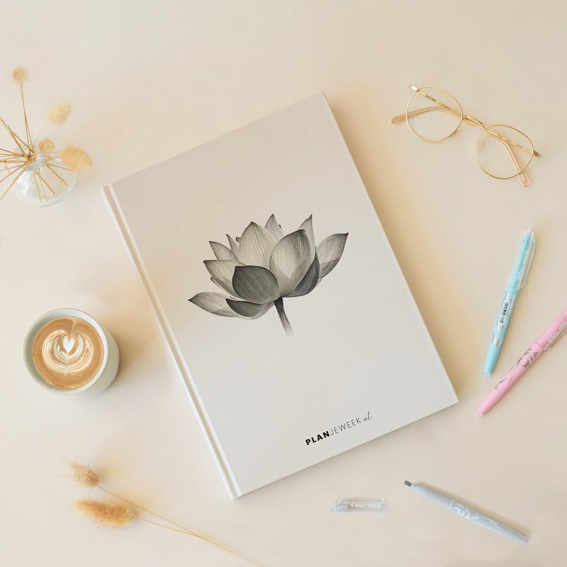 Prikkelarme jaarplanner Lotus - ongedateerd