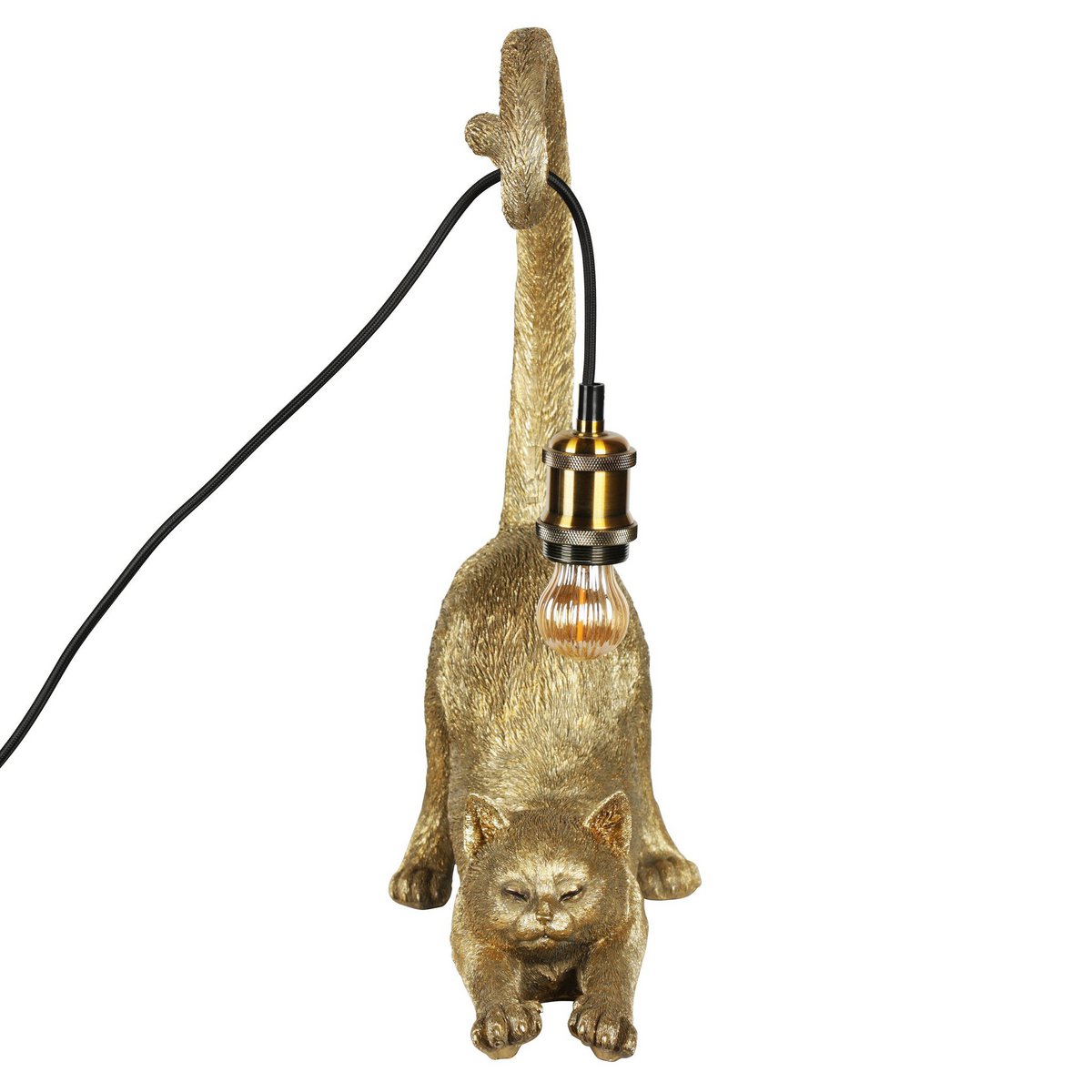 Poeslamp Goud