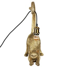 Poeslamp goud