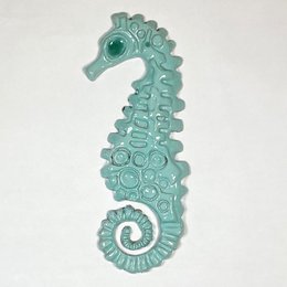 Keramisk vægkunst søhest