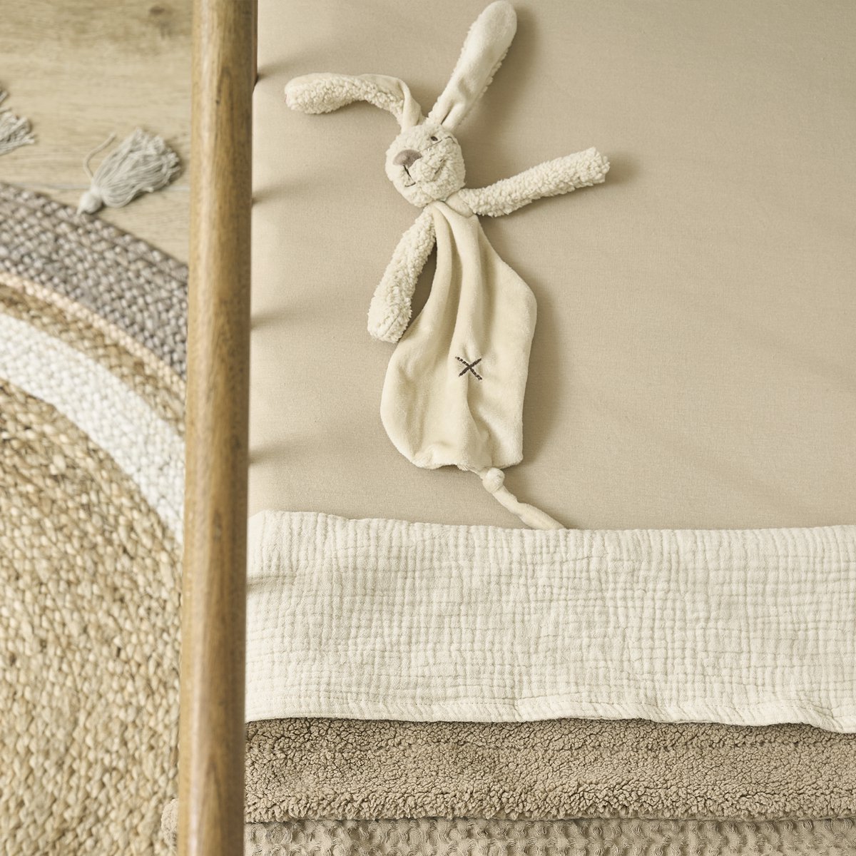 Blanket Waffle Teddy Taupe
