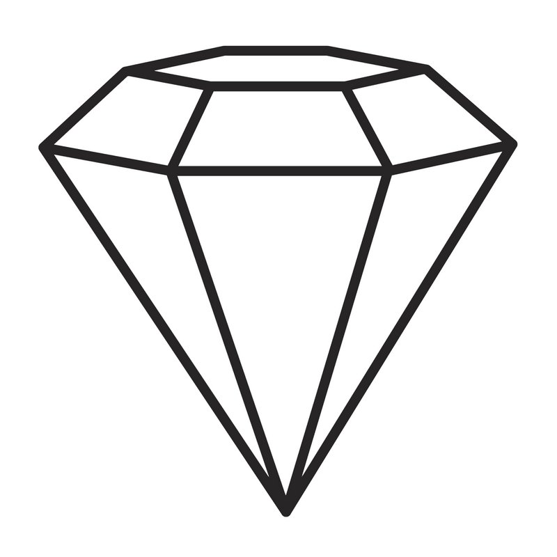 Diamentowa drewniana pieczątka