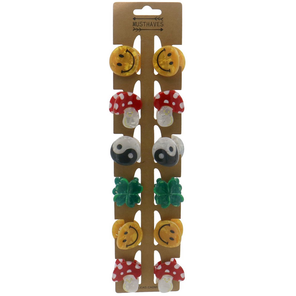 F-A23.1 H1126-004 Hair Clips 2.5cm -  3.5cm - 12pcs