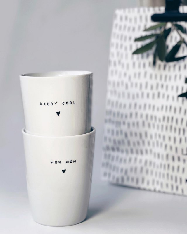 Becher Tasse Porzellan Vatertag ♡ Daddy Cool