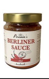 Spicy tomato-based chili sauce with a blend of peppers and seasonings, perfect for pasta dishes.