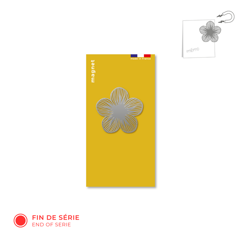 Blumenmetallmagnet