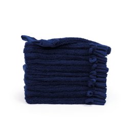 Myjka organiczna 100% bawełna 16x21 cm, granatowa