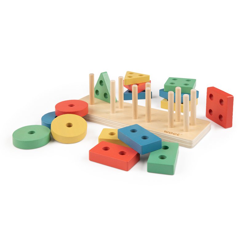 Geometriske figurer puslespil