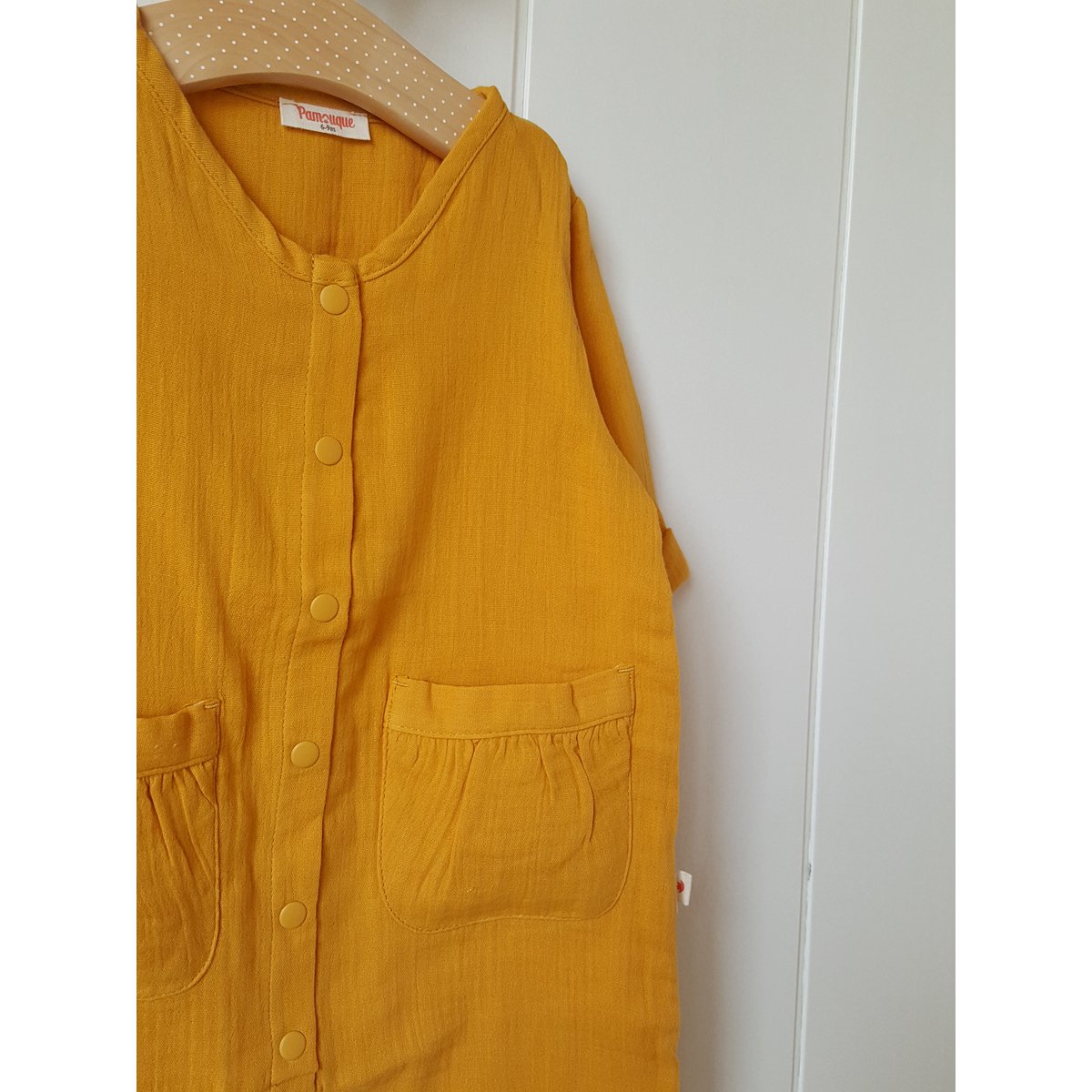 Pelele muselina unisex / 100% Algodón orgánico doble gasa