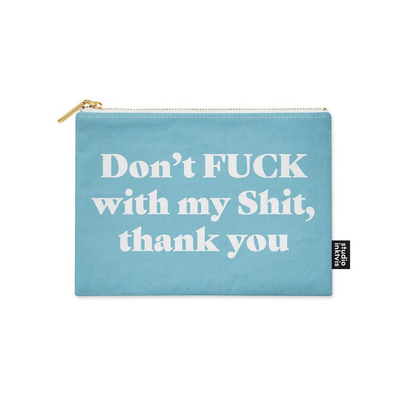 Etui No jodas con mi mierda Baby blauw