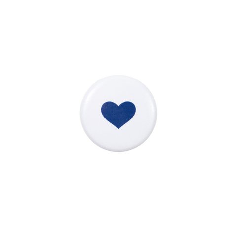 Magnet Heart (blauw hart op witte achtergrond)