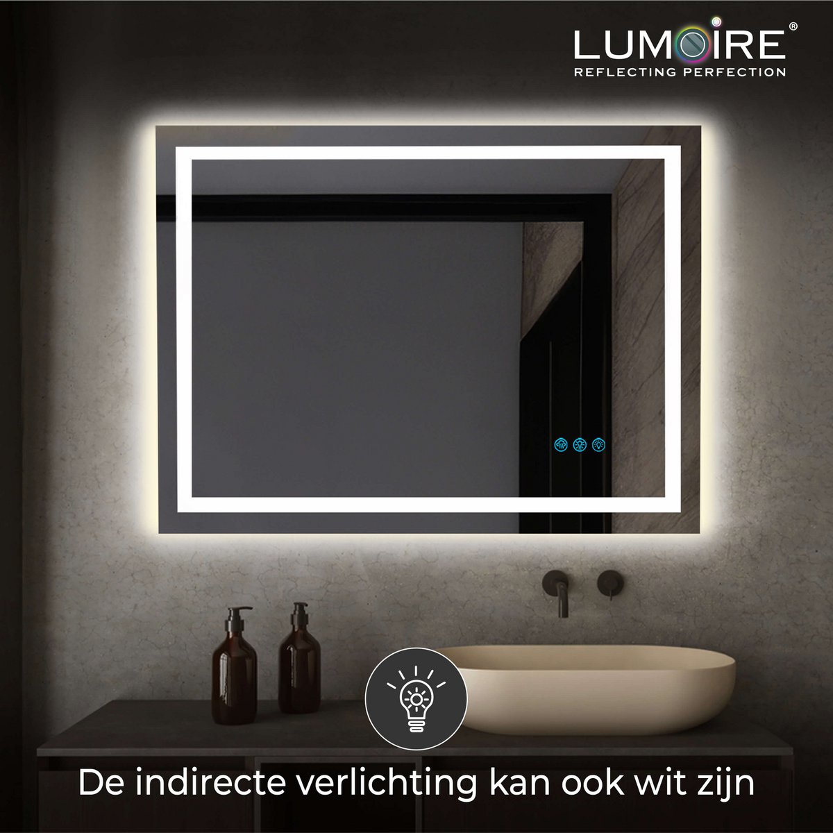 RGB-spiegel Lumoire Matrix horizontaal 120 cm