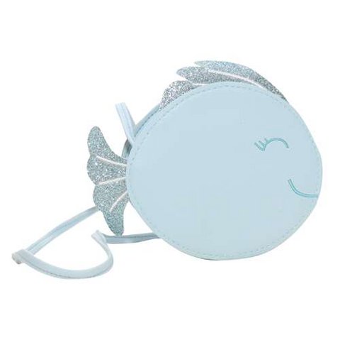 Lulli shoulder bag the little glitter blue fish