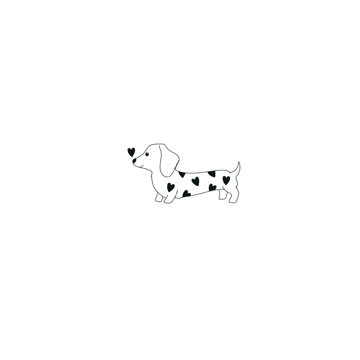 Tatuaje temporal: El Perro Salchicha