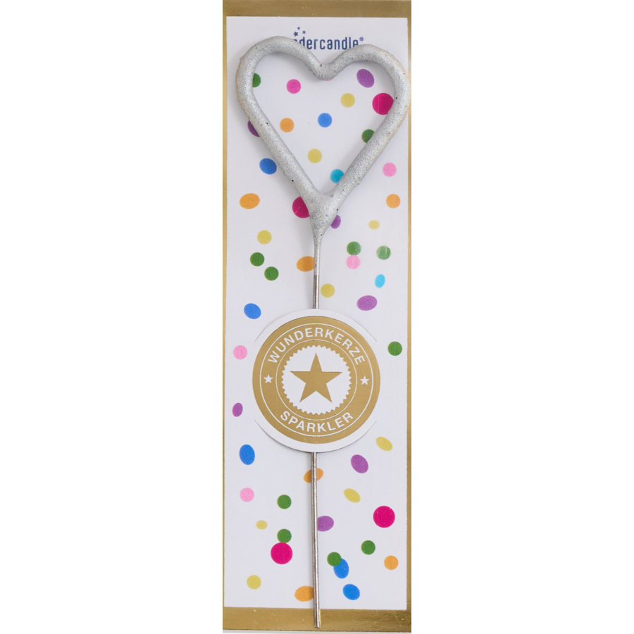 Herz Tricolor gold silber rosé Wondercandle® mini
