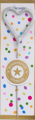 Herz Tricolor gold silber rosé Wondercandle® mini