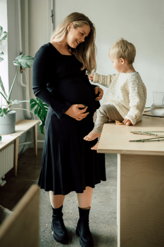 TISU maternity & nursing dress, Black