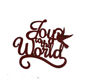 Iron Wall Decoration: Joy to the World