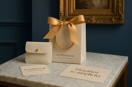 Dame guld halskæde med zirconia vedhæng — rustfrit stål vandtæt 45 cm — Lundholm minimalistisk